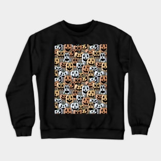 Pile of Jack o Laterns - Halloween Pattern - Pastel Colors Crewneck Sweatshirt